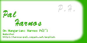 pal harnos business card